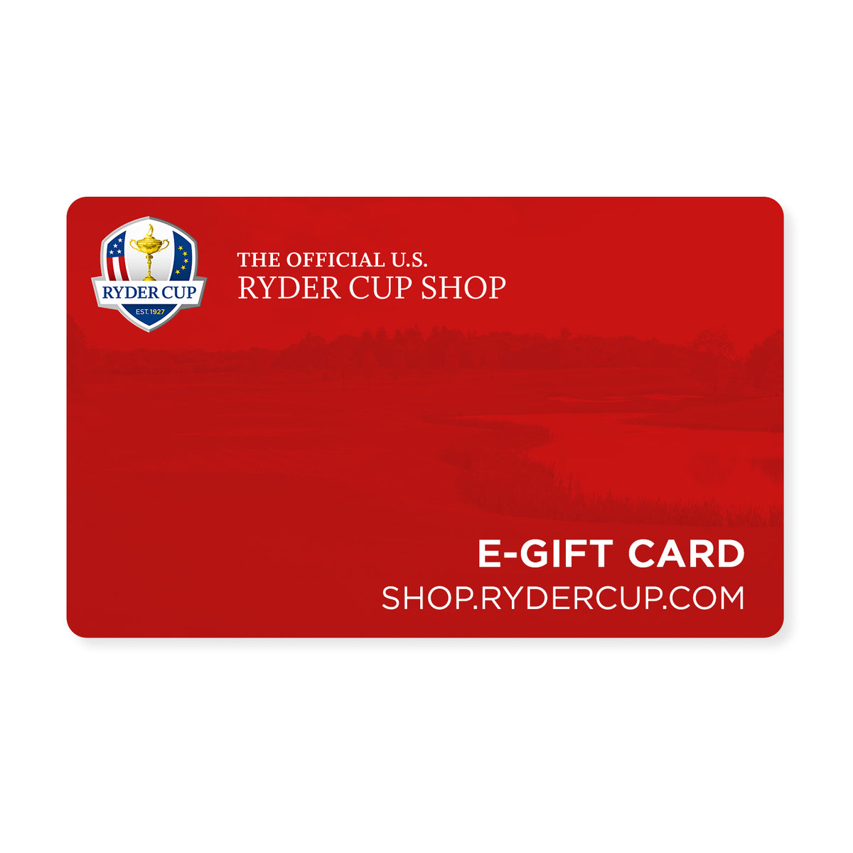 Ryder Cup Shop Online Gift Card -Front View