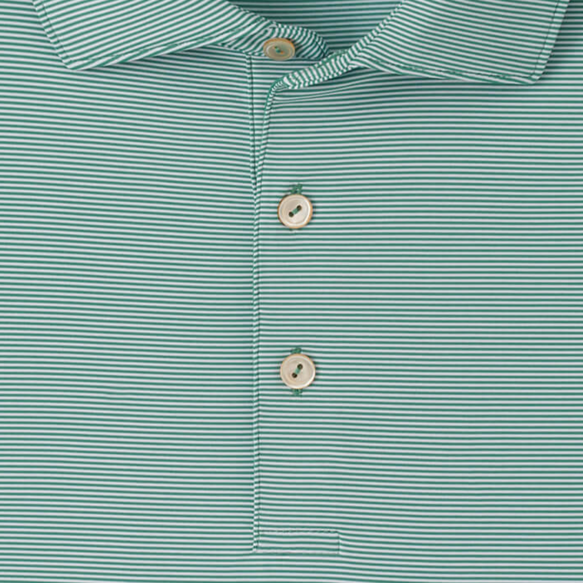 Peter Millar 1927 Trophy Jubilee Performance Polo in Snow Pea - Pattern Close Up