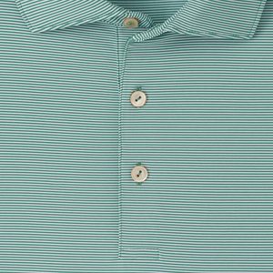 Peter Millar 1927 Trophy Jubilee Performance Polo in Snow Pea - Pattern Close Up