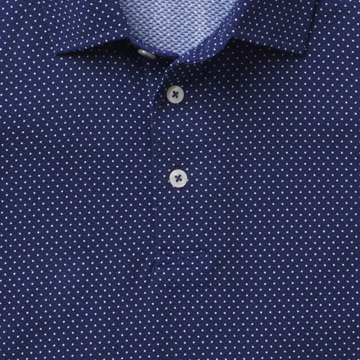 B. Draddy 2025 Ryder Cup Captain Cool Pattern Polo in Regal - Pattern Close Up