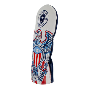 SWAG Ryder Cup Centennial Eagle Driver Cover in Red, White, and Blue - Left Side