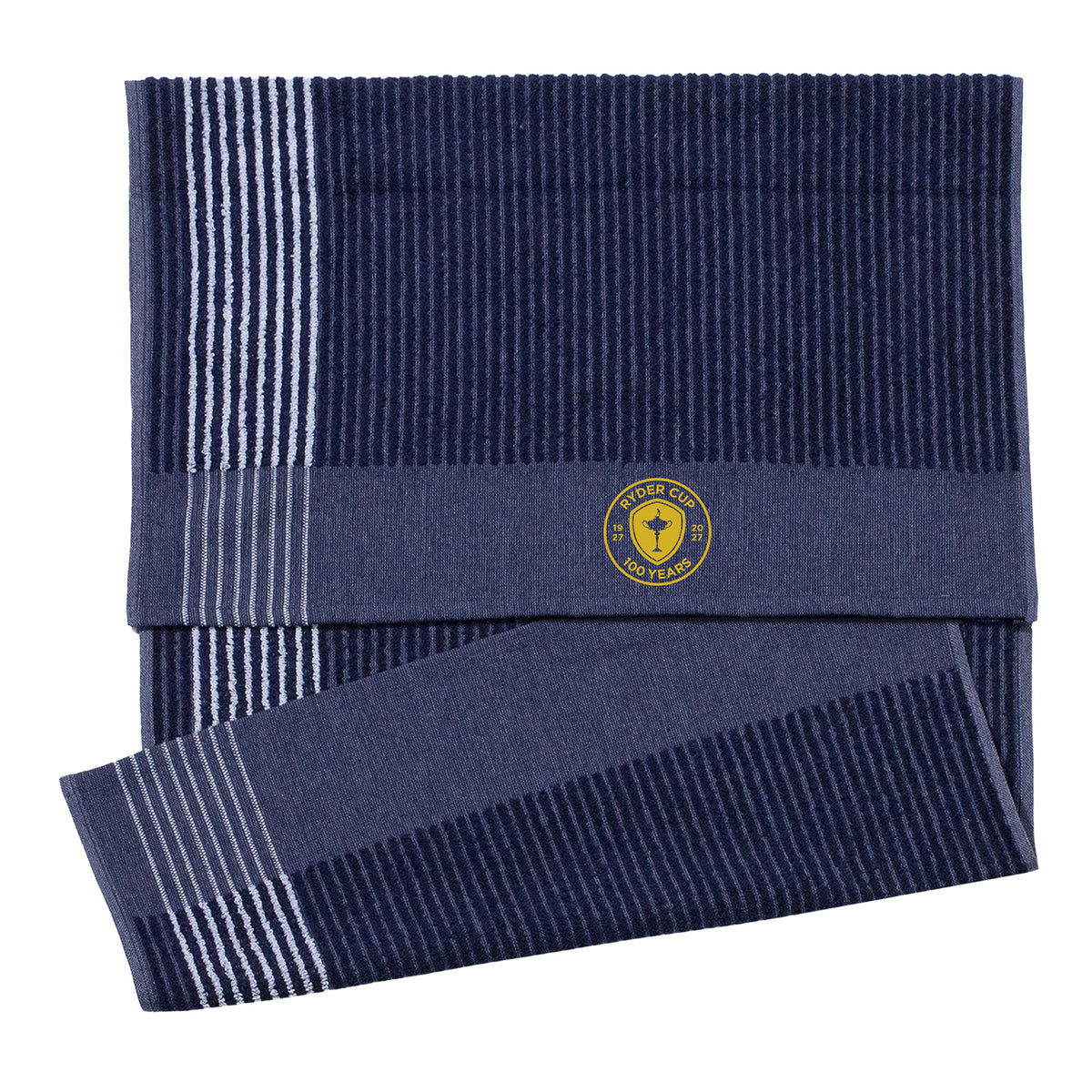 Dynamic Ryder Cup Centennial 22" x 44" Caddy Towel in Navy - Front