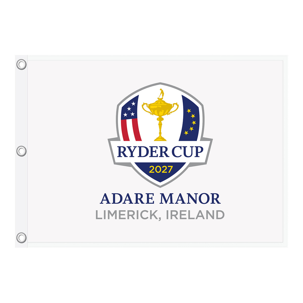 Ahead 2027 Ryder Cup Embroidered Pin Flag - Front