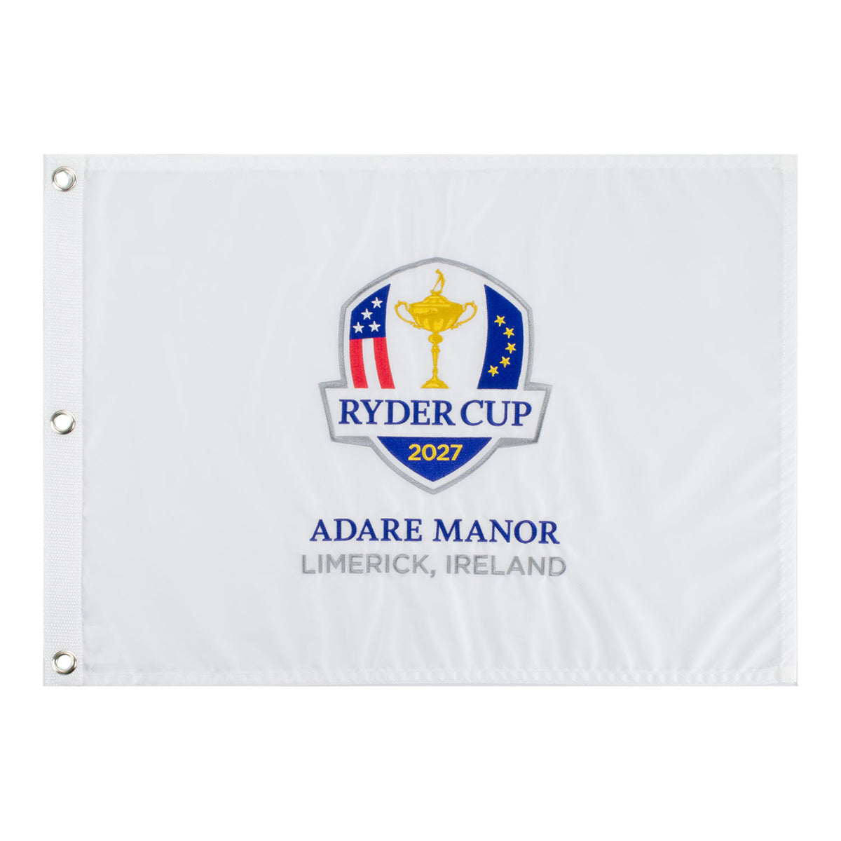 Ahead 2027 Ryder Cup Embroidered Pin Flag - Front