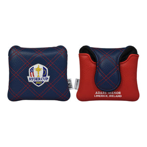PRG Golf 2027 Ryder Cup Double Quilt Stitch Mallet Cover in Red and Navy - Front and Back