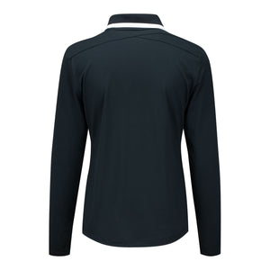 Nike 2025 Ryder Cup Women's Victory Long Sleeve Polo in Black - Back View