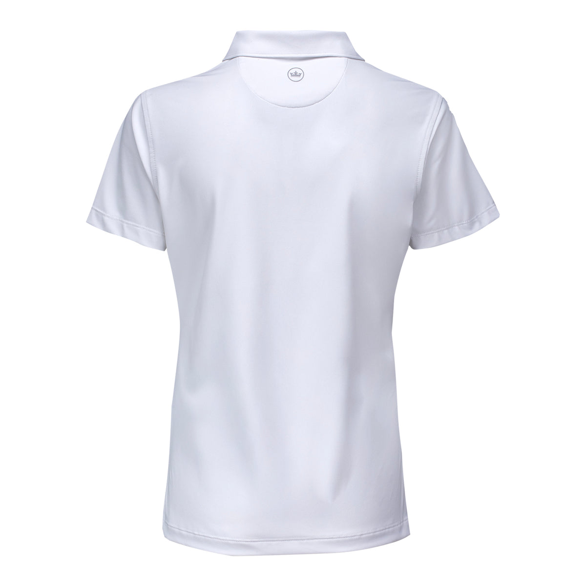 Peter Millar 2027 Ryder Cup Women's Solid Short Sleeve Polo in White - Back View