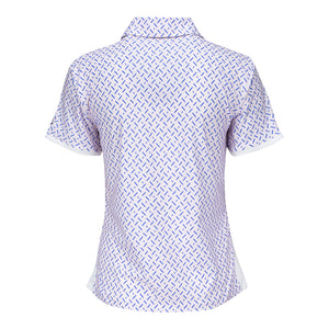 Nike 2027 Ryder Cup Women's Victory Print Polo in White - Back View