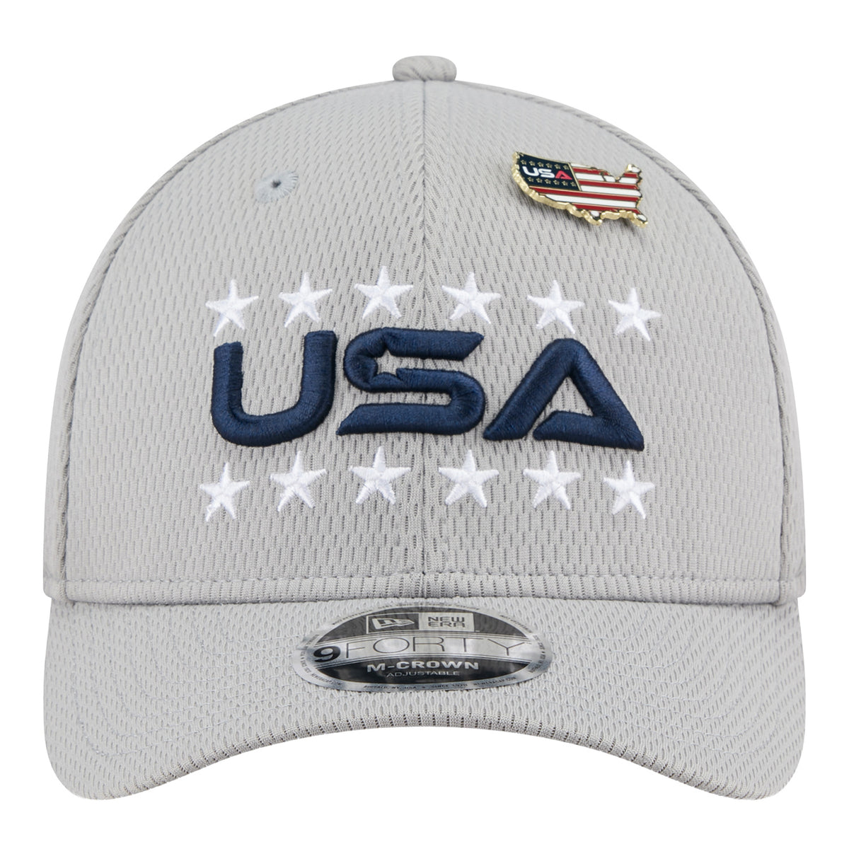 New Era 2025 Ryder Cup Ladies Team Hat in Light Grey - Front View