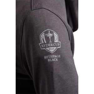 FootJoy 2025 Ryder Cup Women's Script Hoodie in Grey - Left Sleeve Close Up