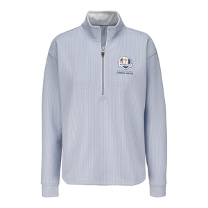 Straight Down 2027 Ryder Cup Women's Opal Half Zip in Powder - Front