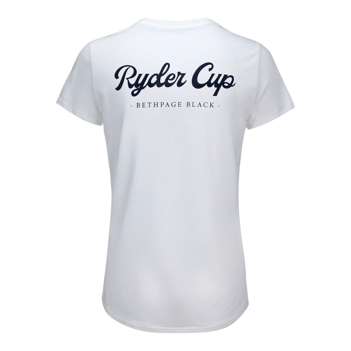 FootJoy 2025 Ryder Cup Women's Script T-Shirt in White - Back View