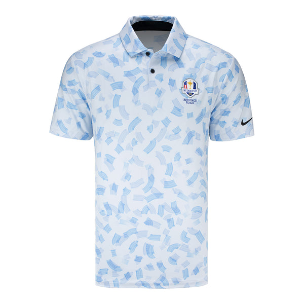 Nike 2025 Ryder Cup Tour Pattern Polo in Blue Tint US Ryder Cup