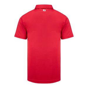 FootJoy 2025 Ryder Cup Solid Polo with Trophy Collar in Red - Back View