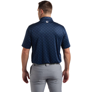 FootJoy 2025 Ryder Cup Tournament Print Polo in Navy - Modeled Back View