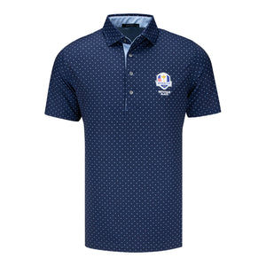 Greyson 2025 Ryder Cup Icon Polo in Maltese Blue - Front View
