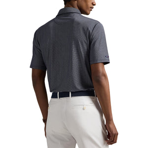 Ralph Lauren 2025 Ryder Cup Team U.S. Performance Polo Shirt in Refined Navy Cube - Modeled Back View