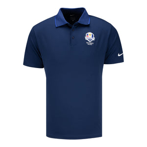 Nike 2025 Ryder Cup Tour Rib Collar Polo in Midnight Navy - Front View