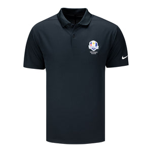 Nike 2025 Ryder Cup Victory Solid Polo in Black - Front View