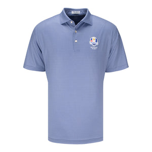 Peter Millar 2025 Ryder Cup Picnic Check Print Polo in Navy - Front View