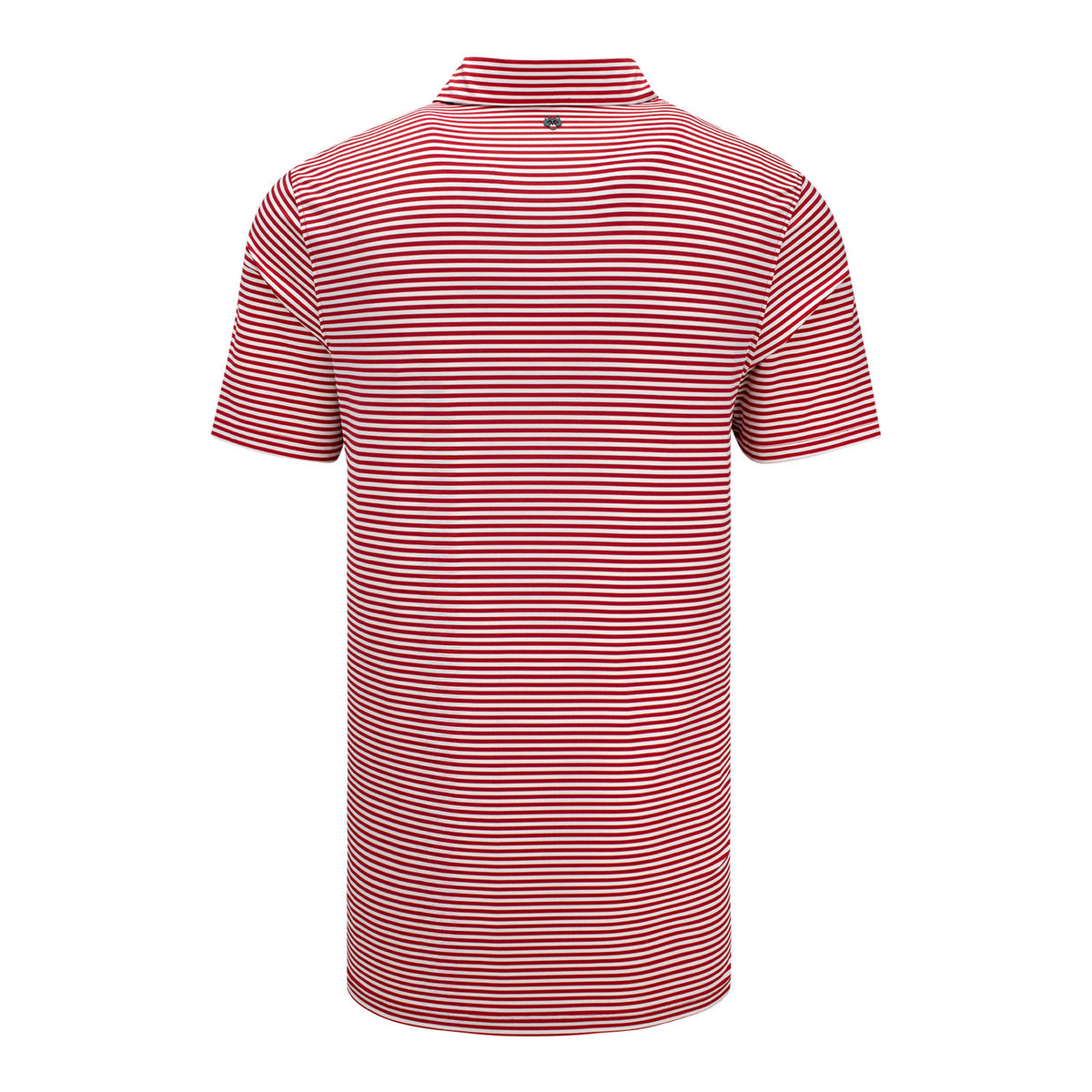 Greyson 2027 Ryder Cup Quogue Polo in Varsity Red and Arctic White - Back View