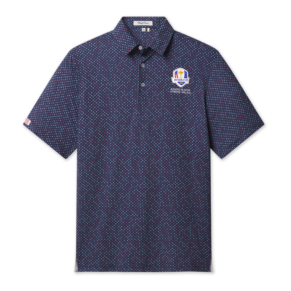 Straight Down 2027 Ryder Cup Star Struck Polo in Blue - Front