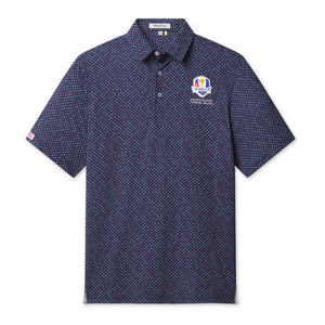 Straight Down 2027 Ryder Cup Star Struck Polo in Blue - Front