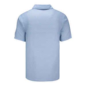 Nike 2027 Ryder Cup Velocity Floral Polo in White and Work Blue - Back