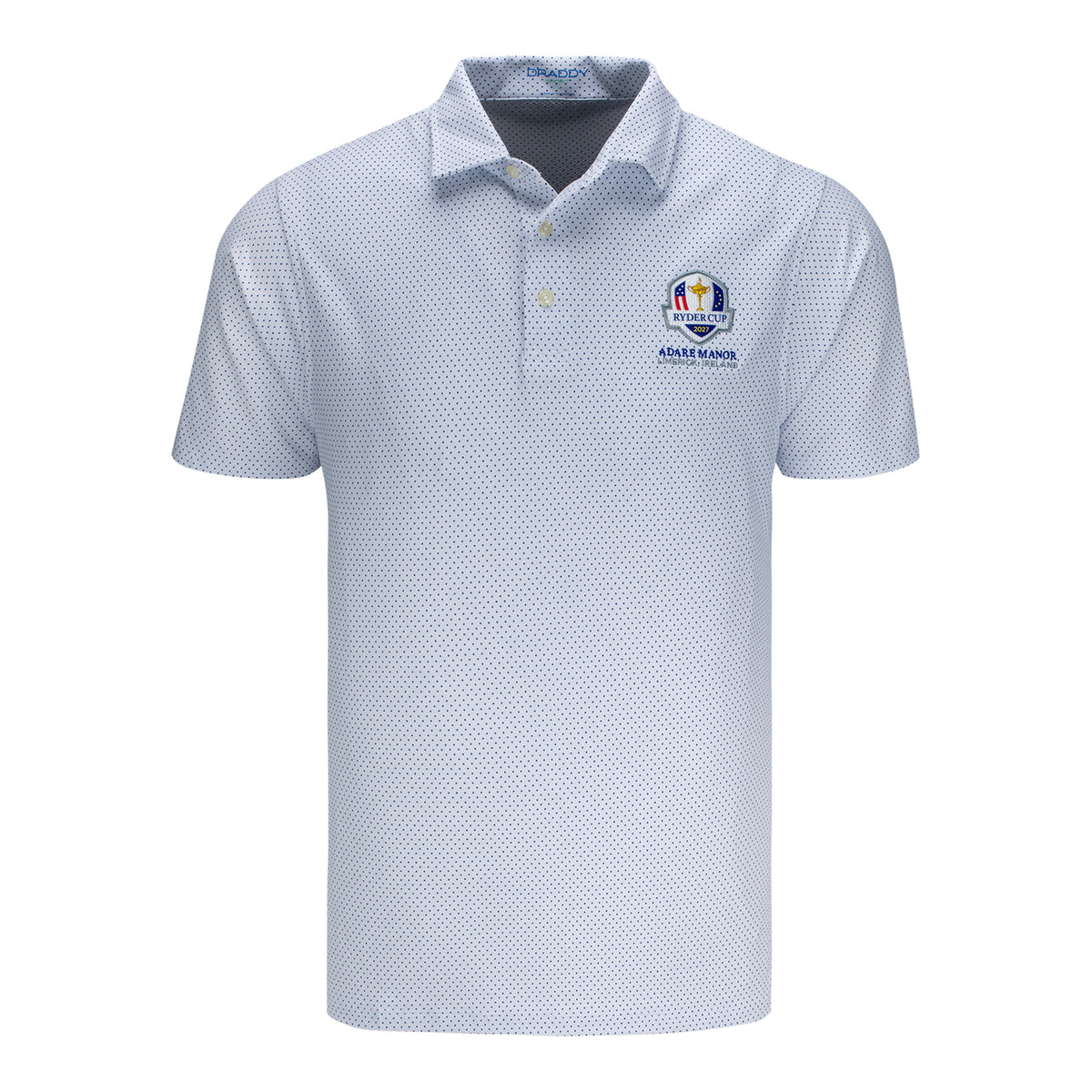 B.Draddy 2027 Ryder Cup Captain Cool Polo in White