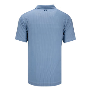 FootJoy 2027 Ryder Cup Tee Time Print Polo in Navy and Light Blue - Back