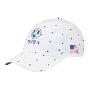 Imperial 2025 Ryder Cup Original Performance Hat in White Star Pattern - Angled Front Left View