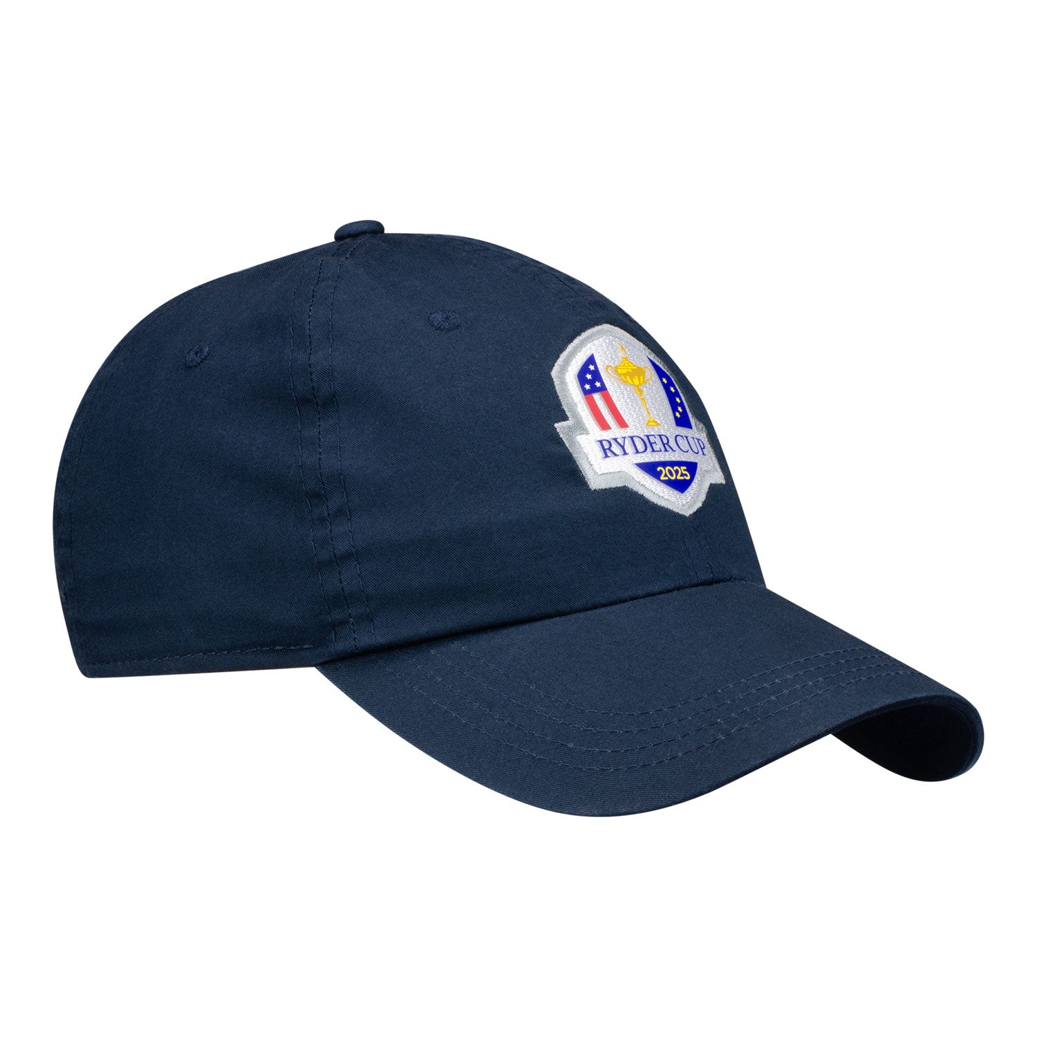 Ahead 2025 Ryder Cup Shawmut Cotton Hat in Navy - Angled Front Left View