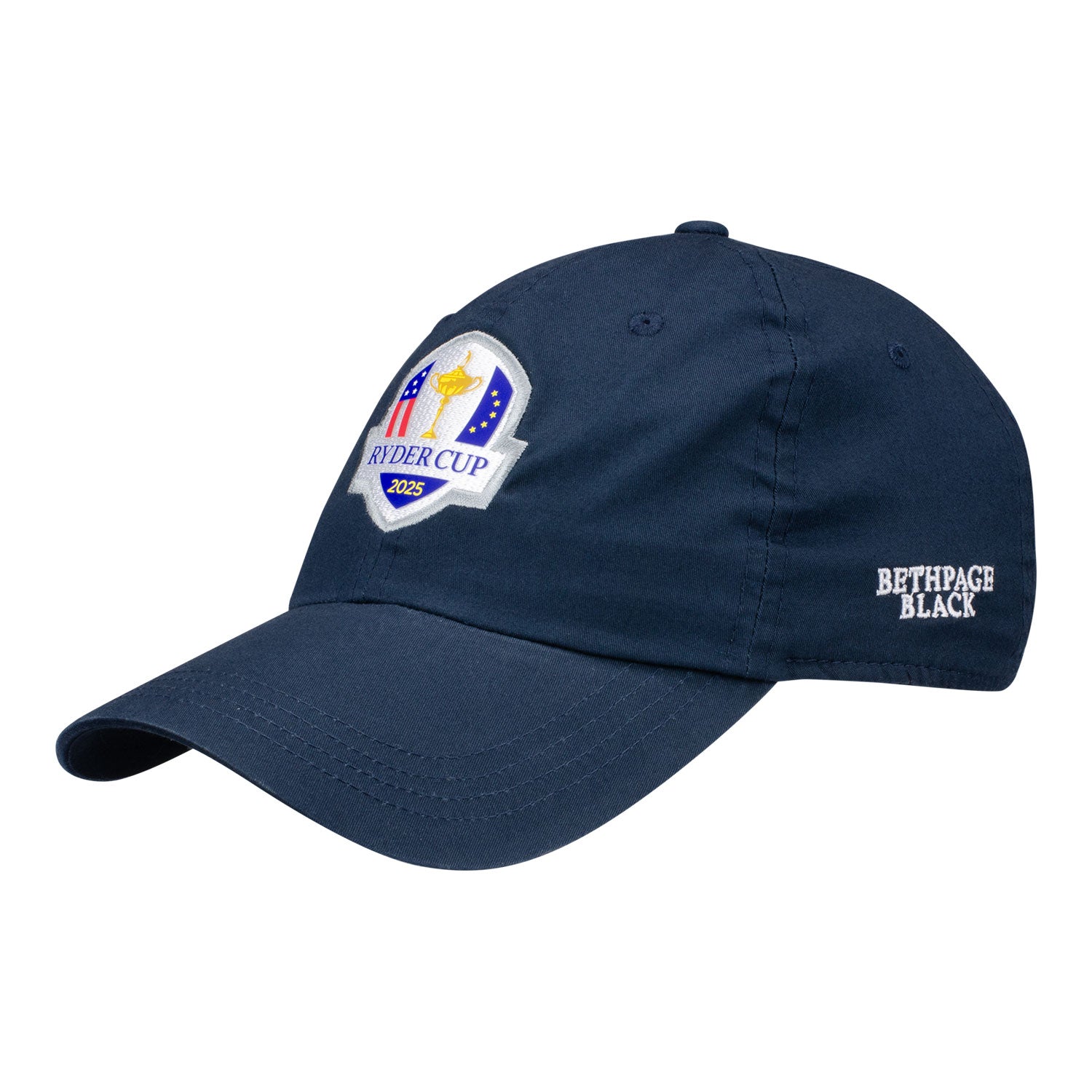 Ahead 2025 Ryder Cup Shawmut Cotton Hat in Navy - Angled Front Left View