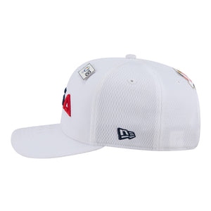 New Era 2025 Ryder Cup Team 9Seventy Stretch Snap in White - Left Side View
