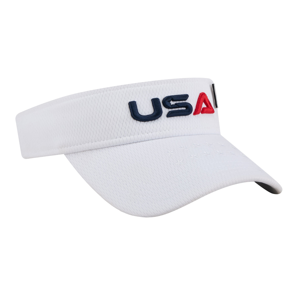 New Era 2025 Ryder Cup Team Visor in White - Angled Front Right View