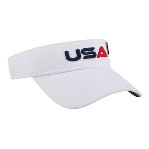 New Era 2025 Ryder Cup Team Visor in White - Angled Front Right View