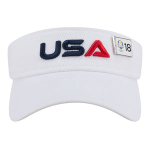 New Era 2025 Ryder Cup Team Visor in White - Front View