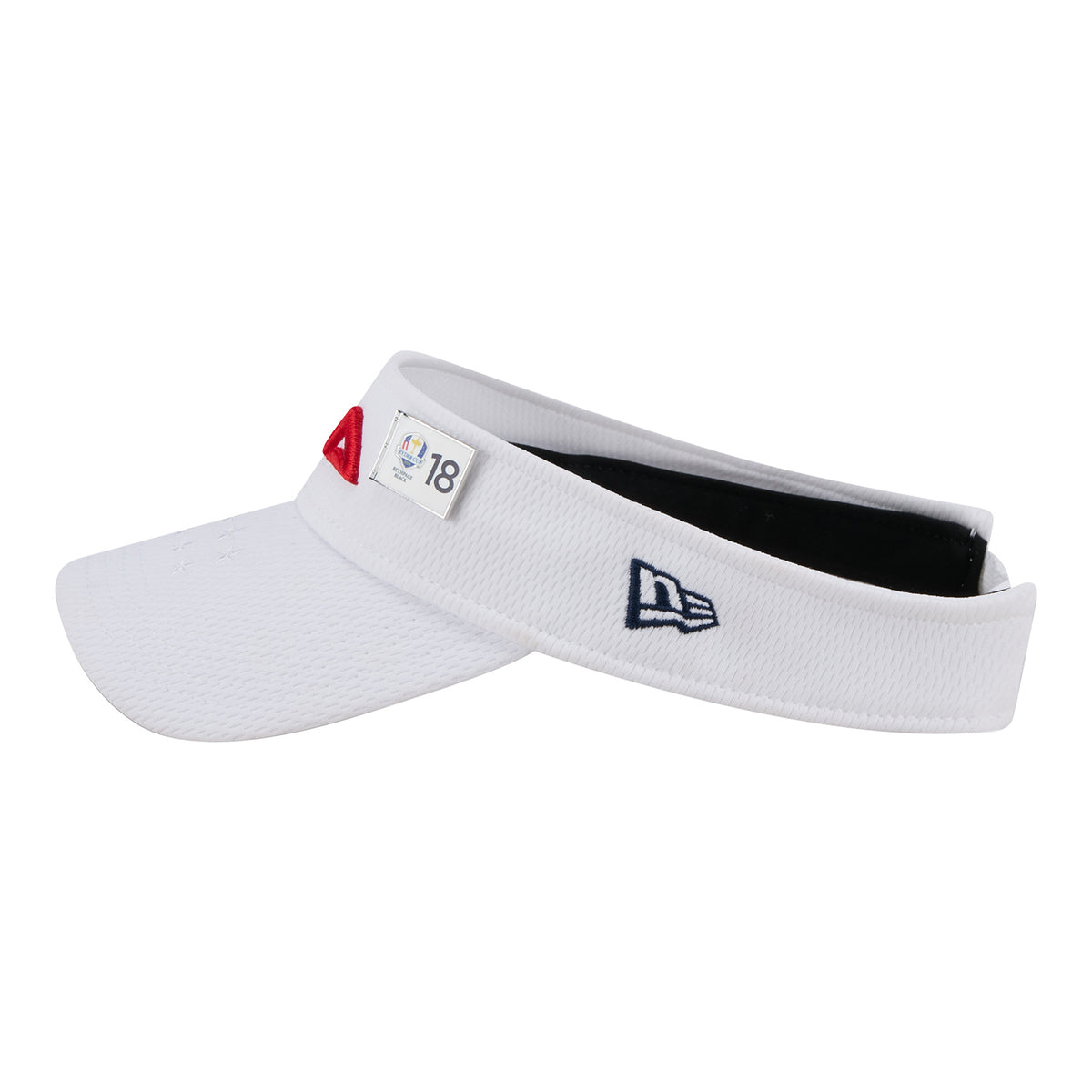 New Era 2025 Ryder Cup Team Visor in White - Left Side View