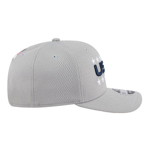 New Era 2025 Ryder Cup Team 9Seventy Stretch Snap in Light Grey - Right Side View