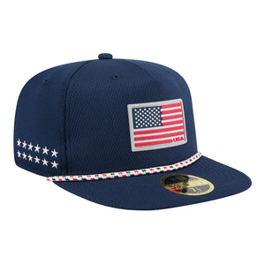 New Era 2025 Ryder Cup Team 59Fifty A-Frame Hat in Navy - Angled Front Right View