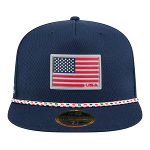 New Era 2025 Ryder Cup Team 59Fifty A-Frame Hat in Navy - Front View
