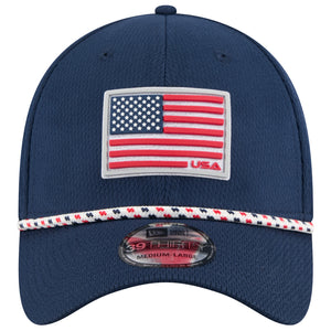 New Era 2025 Ryder Cup Team 39Thirty Hat in Navy - Front View