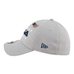 New Era 2025 Ryder Cup Team 39Thirty Hat in Light Grey - Left Side View
