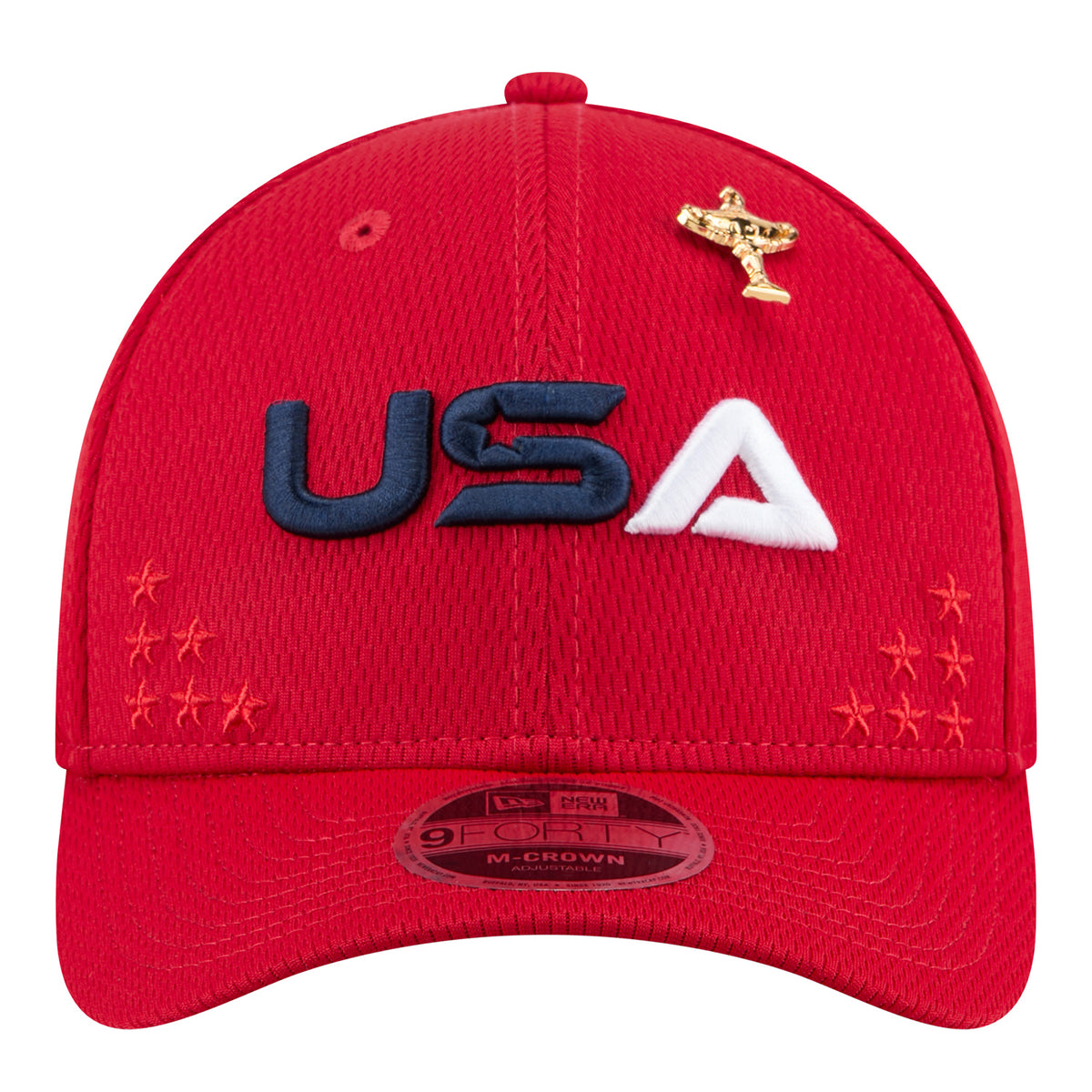New Era 2025 Ryder Cup Team 9Forty Mid-Crown in Red - Front View