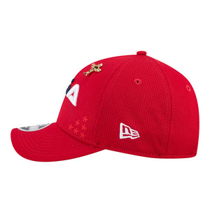 New Era 2025 Ryder Cup Team 9Forty Mid-Crown in Red - Left Side View