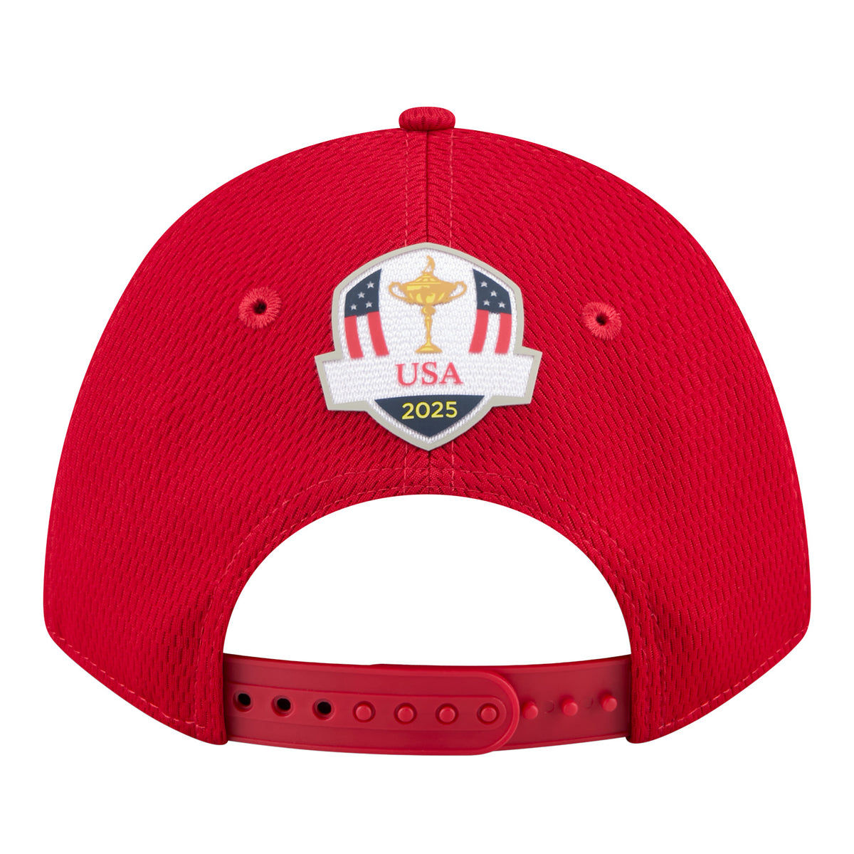 New Era 2025 Ryder Cup Team 9Forty Mid-Crown in Red - Back View