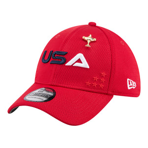 New Era 2025 Ryder Cup Team 39Thirty Hat in Red - Angled Front Left View