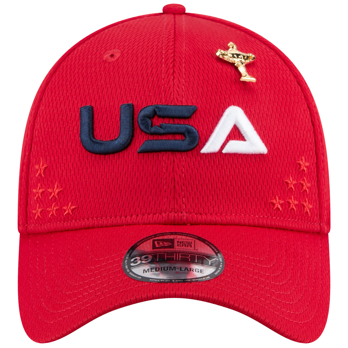 New Era 2025 Ryder Cup Team 39Thirty Hat in Red - Front View