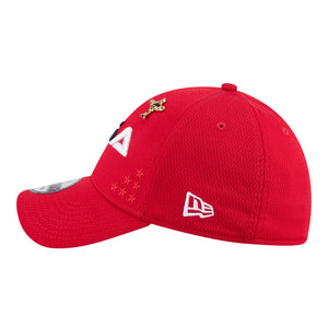 New Era 2025 Ryder Cup Team 39Thirty Hat in Red- Left Side View
