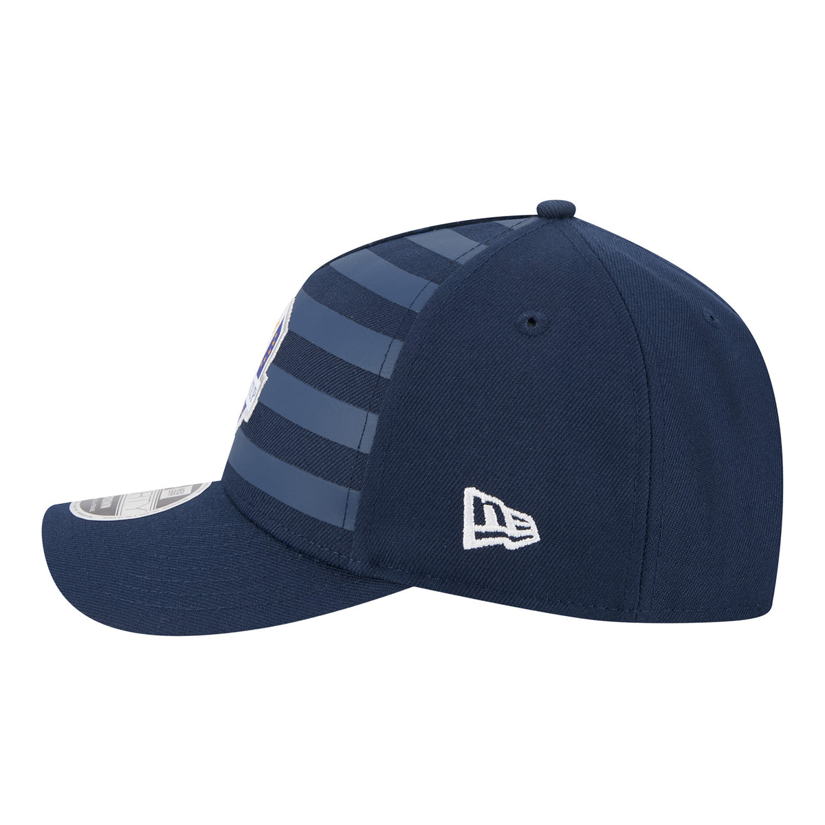 New Era 2025 Ryder Cup 9Forty Mid-Crown A-Frame Tonal Flag Hat in Navy - Left Side View